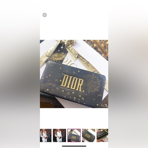 Never used Dior Limited Edition Holiday Clutch – Black & Gold - Picture 13 of 14